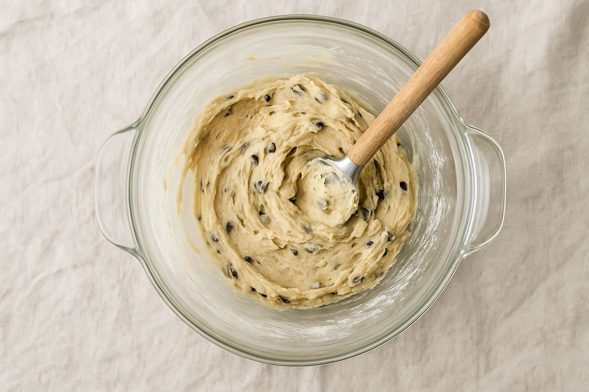 An image of Over mixing Cookie Dough